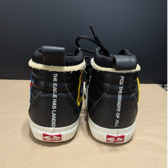 VANS NASA Space Voyager SK8-Hi Sneakers Black Leather High Top Mens 12 Astronaut - Picture 3 of 10